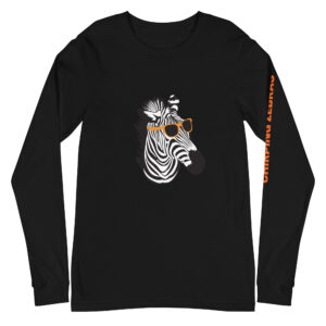 Zebra Head Unisex Long Sleeve Tee